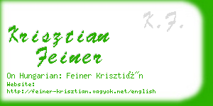 krisztian feiner business card